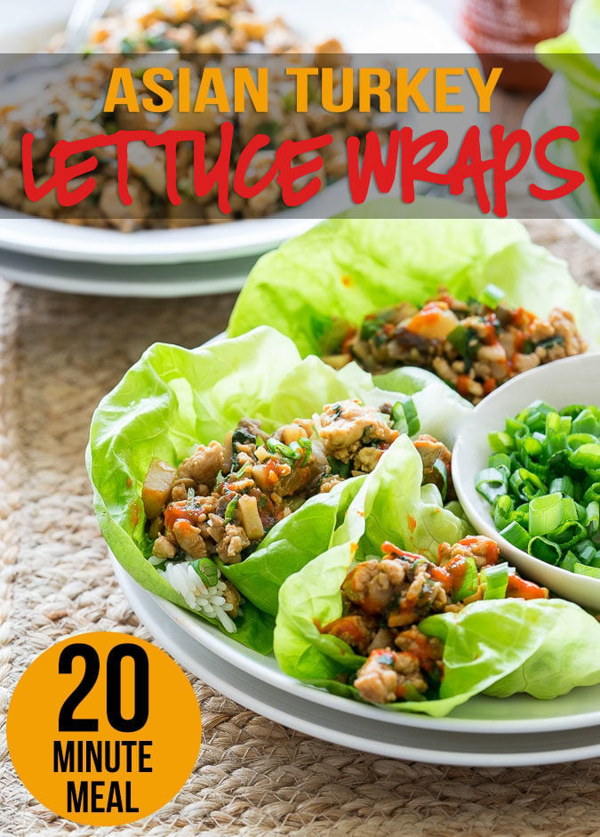 My family loves these super easy Asian Turkey Lettuce Wraps! They taste just like PF Chang's and take less than 20 minutes to put together! 