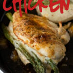 I love how quickly this Asparagus Stuffed Chicken Breast comes together! It's quickly seared in a pan and then roasted to perfection, my whole family loved this easy dinner recipe!