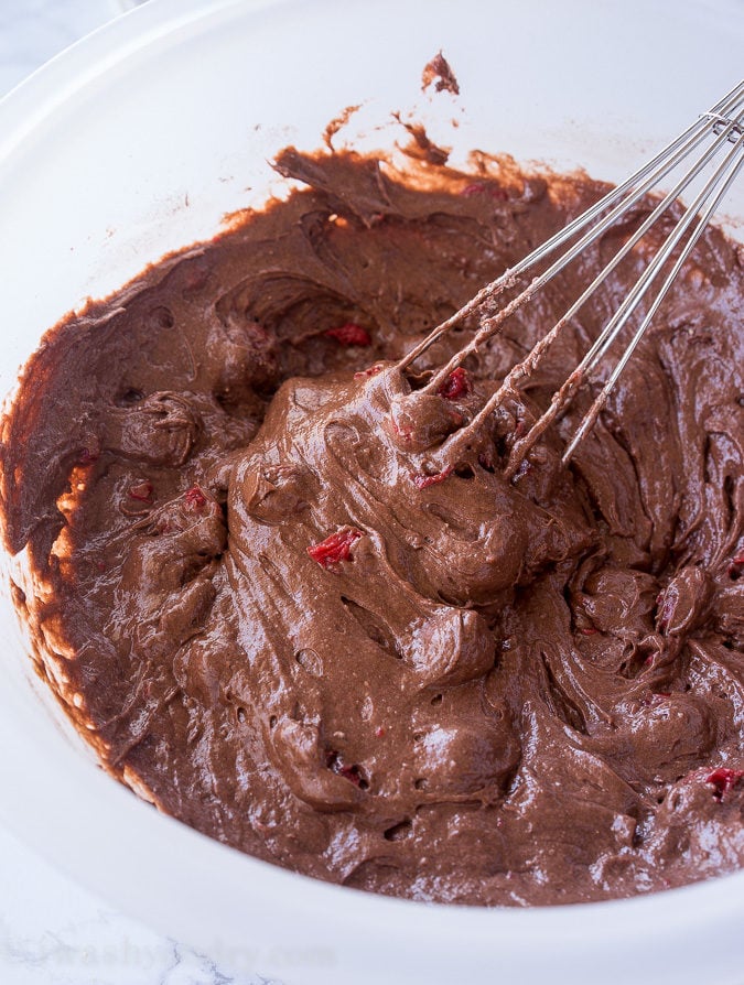 This Black Forest Texas Sheet Cake is seriously so good! I am usually pretty reserved when it comes to cake, but I had to go back for seconds on this one! This one is a keeper!