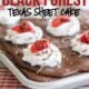 This Black Forest Texas Sheet Cake is seriously so good! I am usually pretty reserved when it comes to cake, but I had to go back for seconds on this one! This one is a keeper!