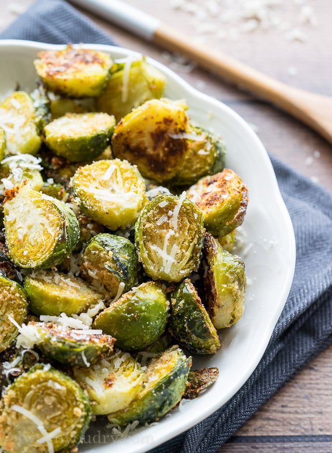 Parmesan Roasted Brussels Sprouts - I Wash You Dry