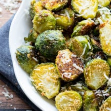 A plate of Brussels Sprouts cooked