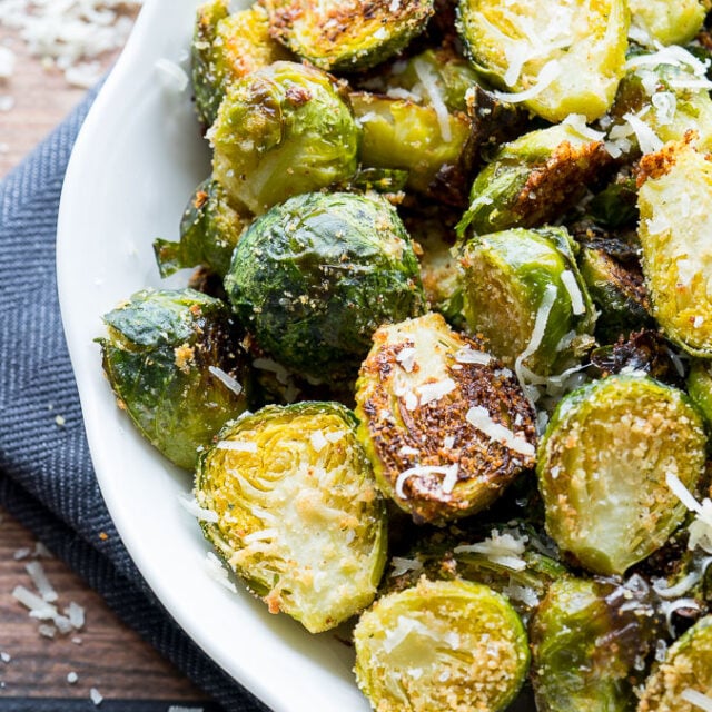 Parmesan Roasted Brussels Sprouts - I Wash You Dry