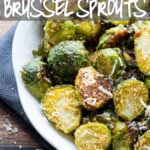 I'm obsessed with these Parmesan Roasted Brussel Sprouts! Such an easy side dish recipe to make and goes perfectly with everything! Even my kids love it!