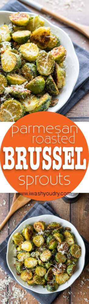 I'm obsessed with these Parmesan Roasted Brussels Sprouts! Such an easy side dish recipe to make and goes perfectly with everything! Even my kids love it!