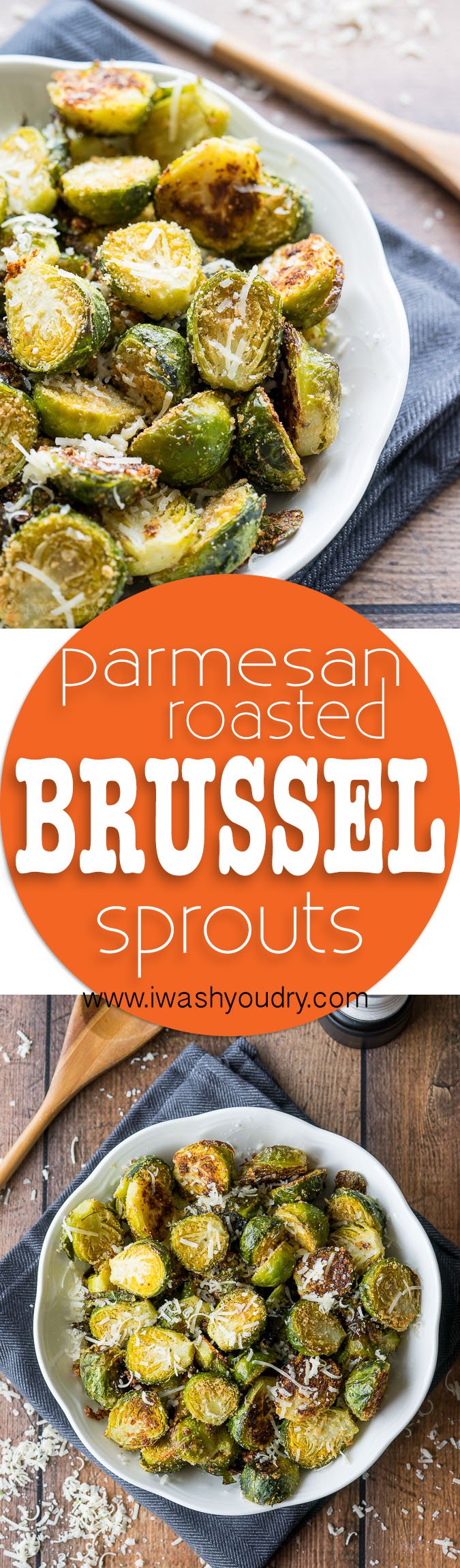I'm obsessed with these Parmesan Roasted Brussel Sprouts! Such an easy side dish recipe to make and goes perfectly with everything! Even my kids love it!