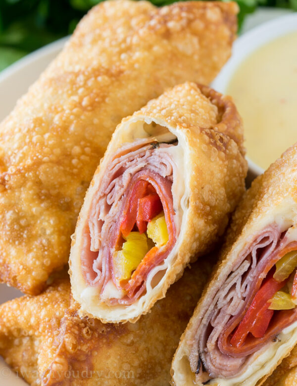 Spicy italian egg rolls i wash you dry