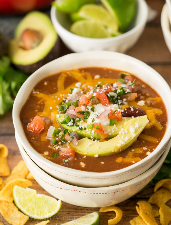 Quick and Easy Taco Soup Recipe - I Wash You Dry