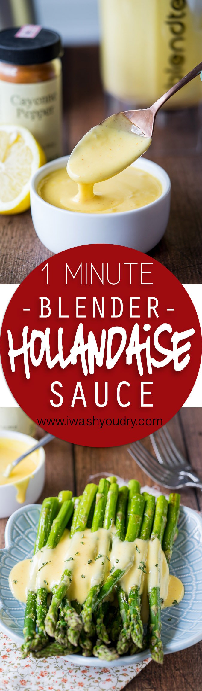 Oh my gosh! Ever since I've made this Easy Blender Hollandaise Sauce Roasted Asparagus, I can not stop thinking about it! It's so easy and turns an ordinary meal into something fancy and delicious!
