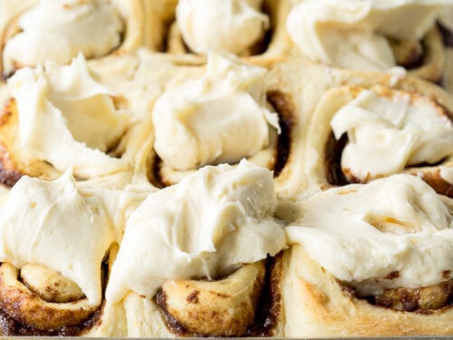This Super Easy Cinnamon Rolls Recipe is so delicious! Soft and tender and filled with loads of that gooey cinnamon flavor!