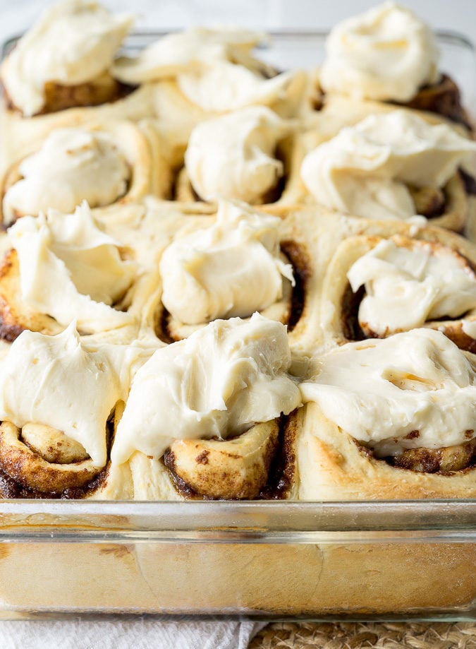 This Super Easy Cinnamon Rolls Recipe is so delicious! Soft and tender and filled with loads of that gooey cinnamon flavor!