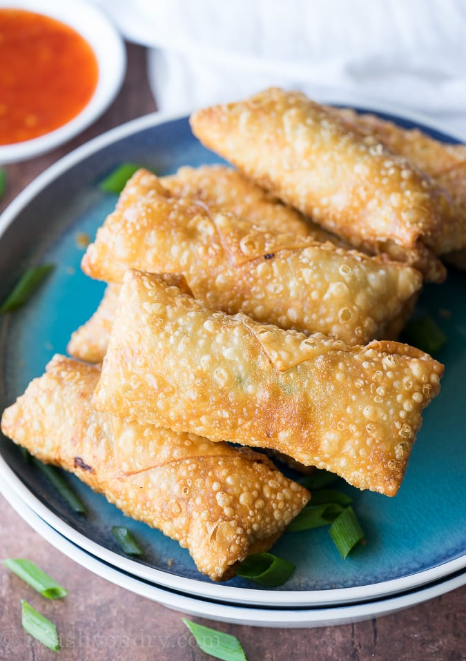 Crispy Chicken Egg Rolls Recipe - I Wash You Dry