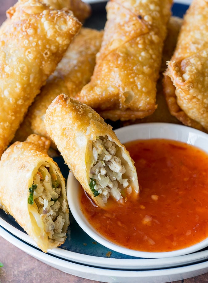 Crispy Chicken Egg Rolls Recipe | I Wash You Dry