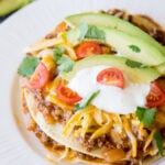 Flat Ground Beef Enchiladas! My whole family loved these! They are so easy and that enchilada sauce is to die for!
