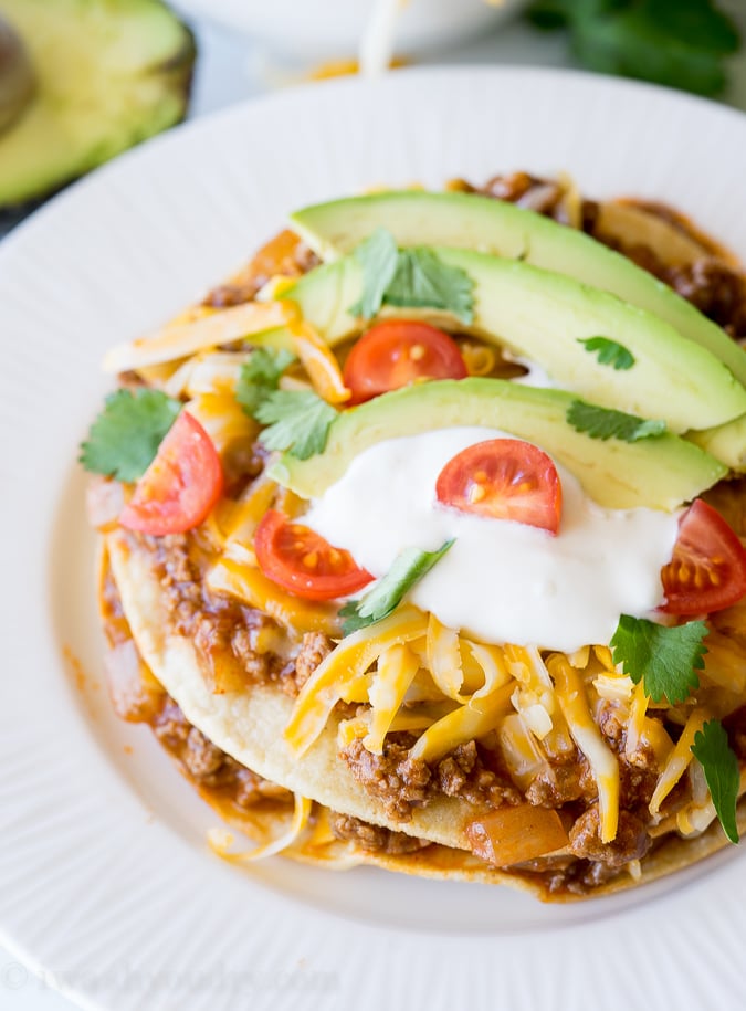 Flat Ground Beef Enchiladas! My whole family loved these! They are so easy and that enchilada sauce is to die for!