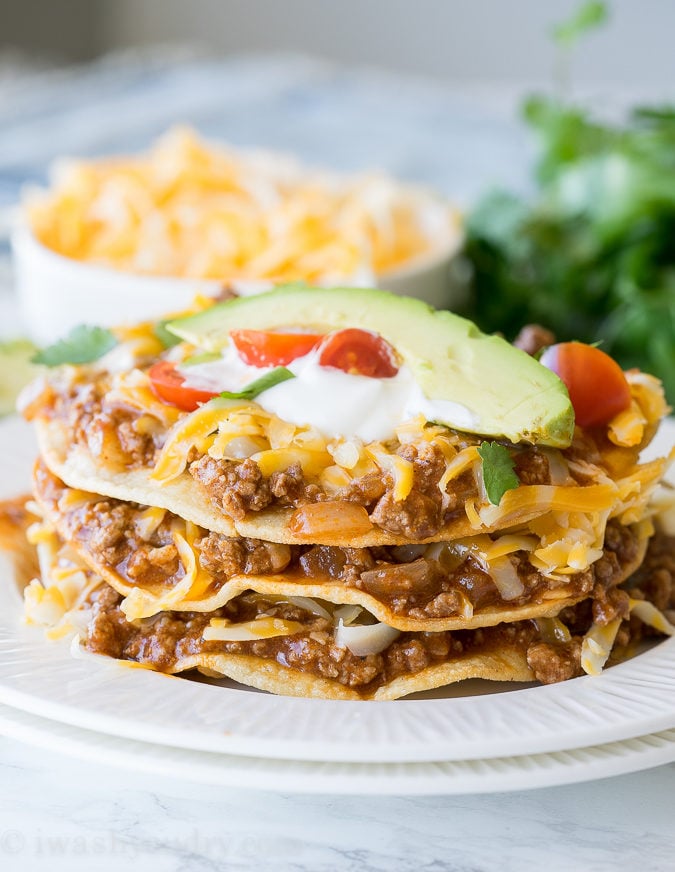 Flat Ground Beef Enchiladas! My whole family loved these! They are so easy and that enchilada sauce is to die for!