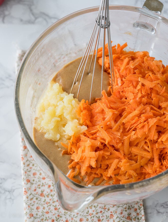 shredded carrots for carrot cake