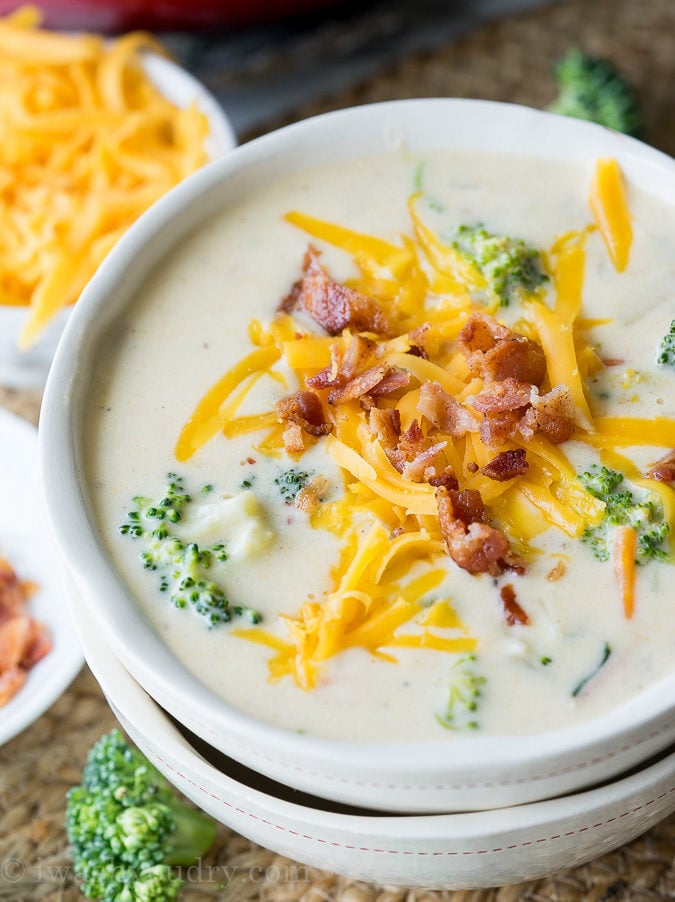 Loaded Broccoli Cheese Soup Recipe - I Wash You Dry