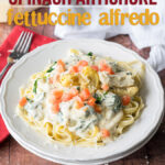 WOW! My whole family LOVED this Spinach Artichoke Fettuccine Alfredo! I mixed the sauce and noodles together and baked the leftovers with mozzarella on top! So good!