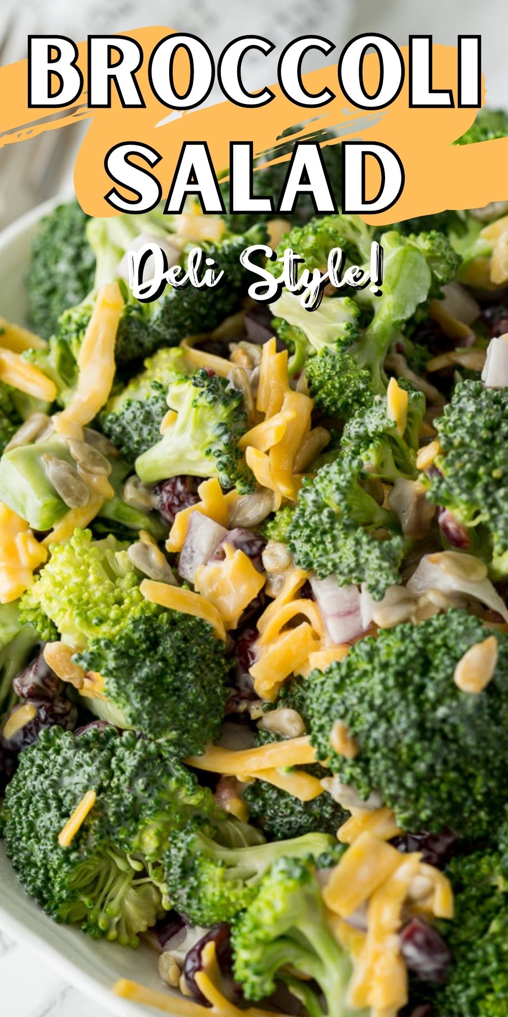 Deli Style Broccoli Cheddar Salad I Wash You Dry