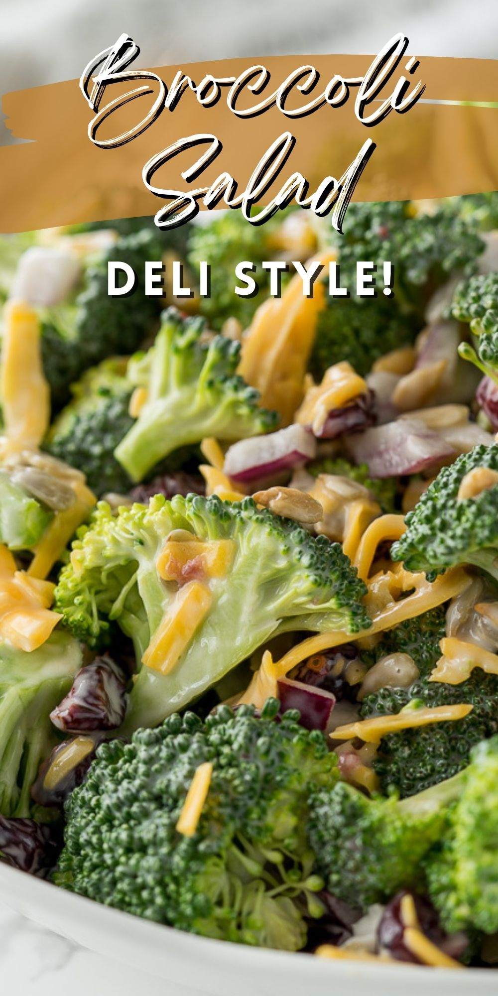 Deli Style Broccoli Cheddar Salad I Wash You Dry