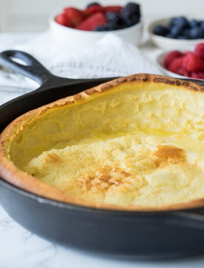 My whole family LOVED this Super Easy German Pancake Recipe! It's so easy to make that we make it almost every week!