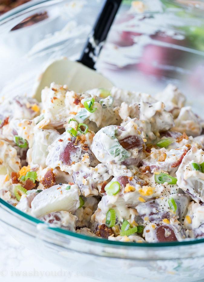 Loaded Baked Potato Salad  I Wash You Dry