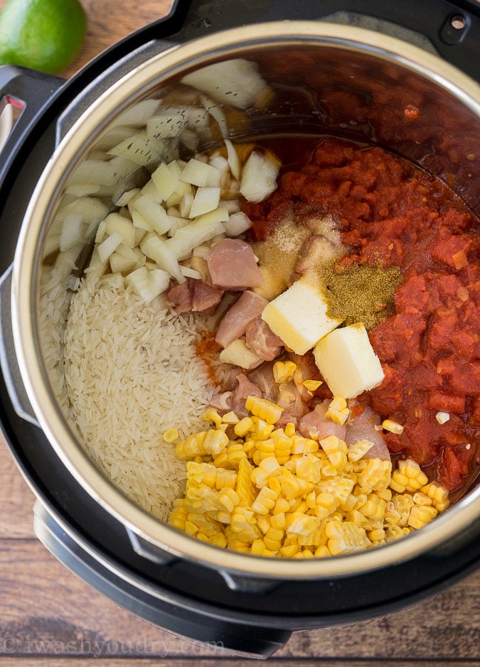 Instant pot chicken mexican rice hot sale