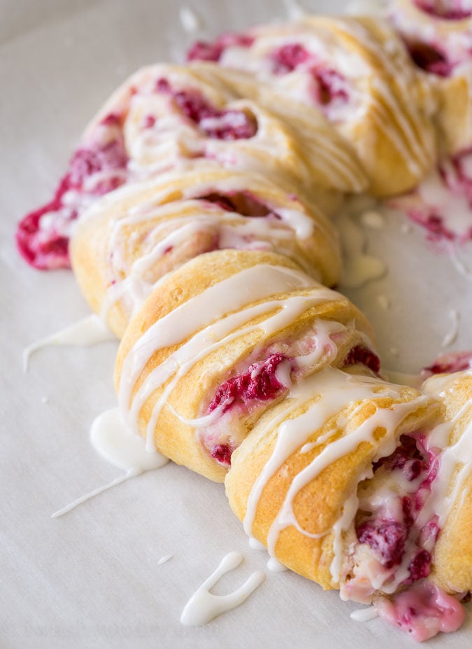 Lemon Raspberry Cream Cheese Danish Rolls - I Wash You Dry