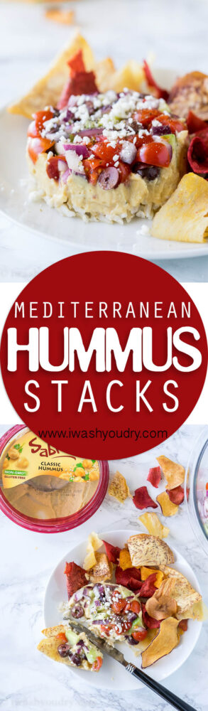 These Mediterranean Hummus Stacks were so much fun to make and everyone was super impressed!