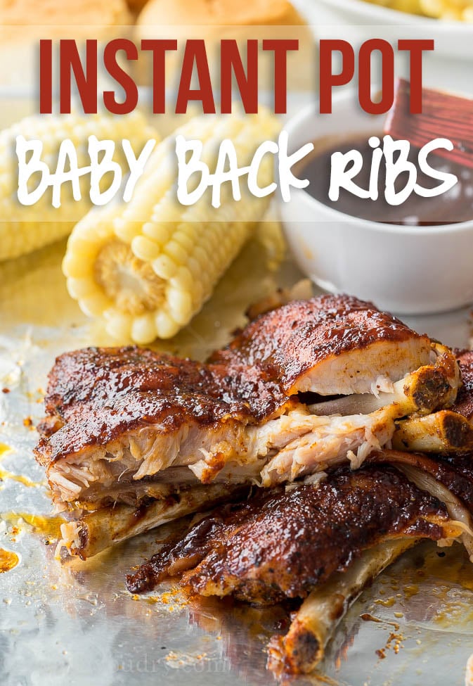 I'm seriously obsessed with how EASY these Instant Pot Baby Pork Ribs are to make! Just 25 minutes in the pressure cooker and dinner is done!
