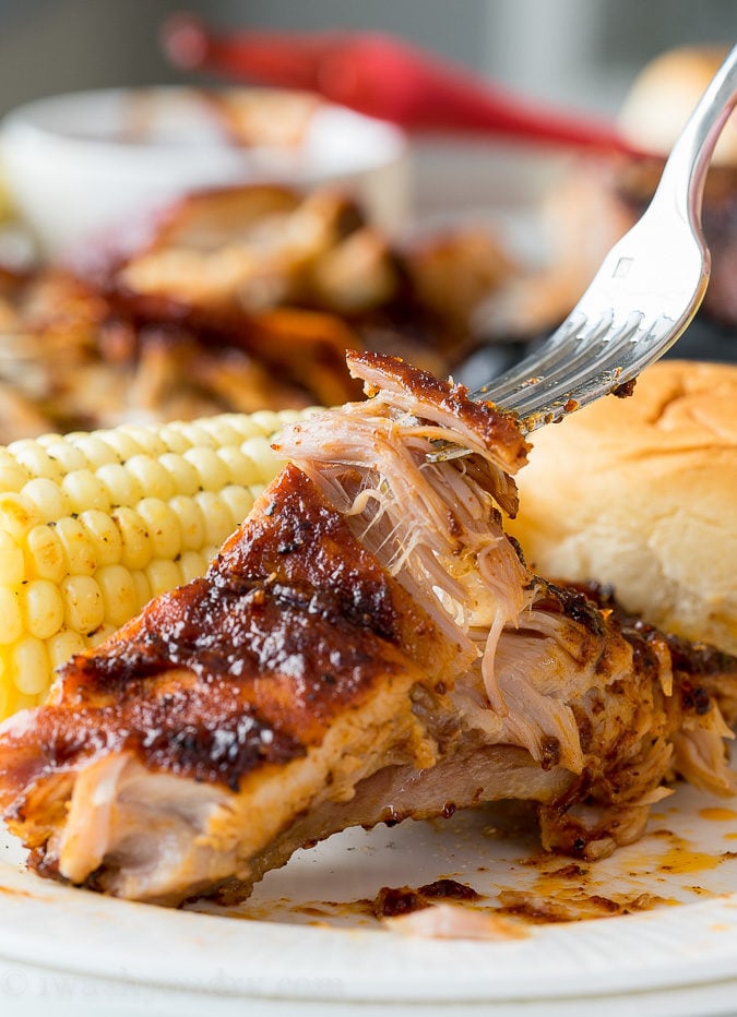 Fall off the bone tender! These Instant Pot Baby Back Pork Ribs are SO GOOD! 