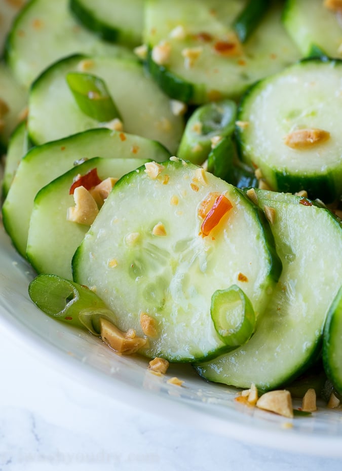 Crunchy Thai Cucumber Salad - I Wash You Dry