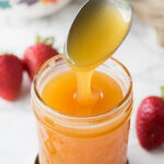 This easy Homemade Buttermilk Syrup is just a few ingredients and tastes amazing over pancakes and ice cream!