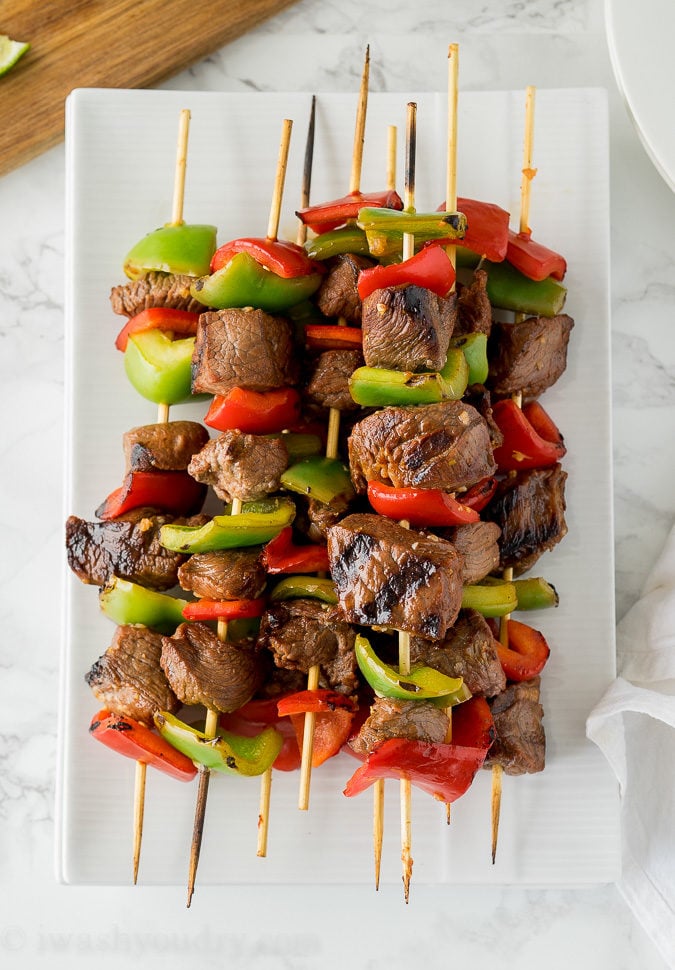 These Thai Beef Skewers are so flavorful and easy to make! My whole family loves this easy grilled dinner recipe!