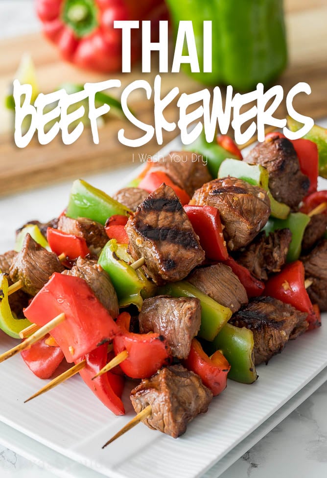 These Thai Beef Skewers are so flavorful and easy to make! My whole family loves this easy grilled dinner recipe!