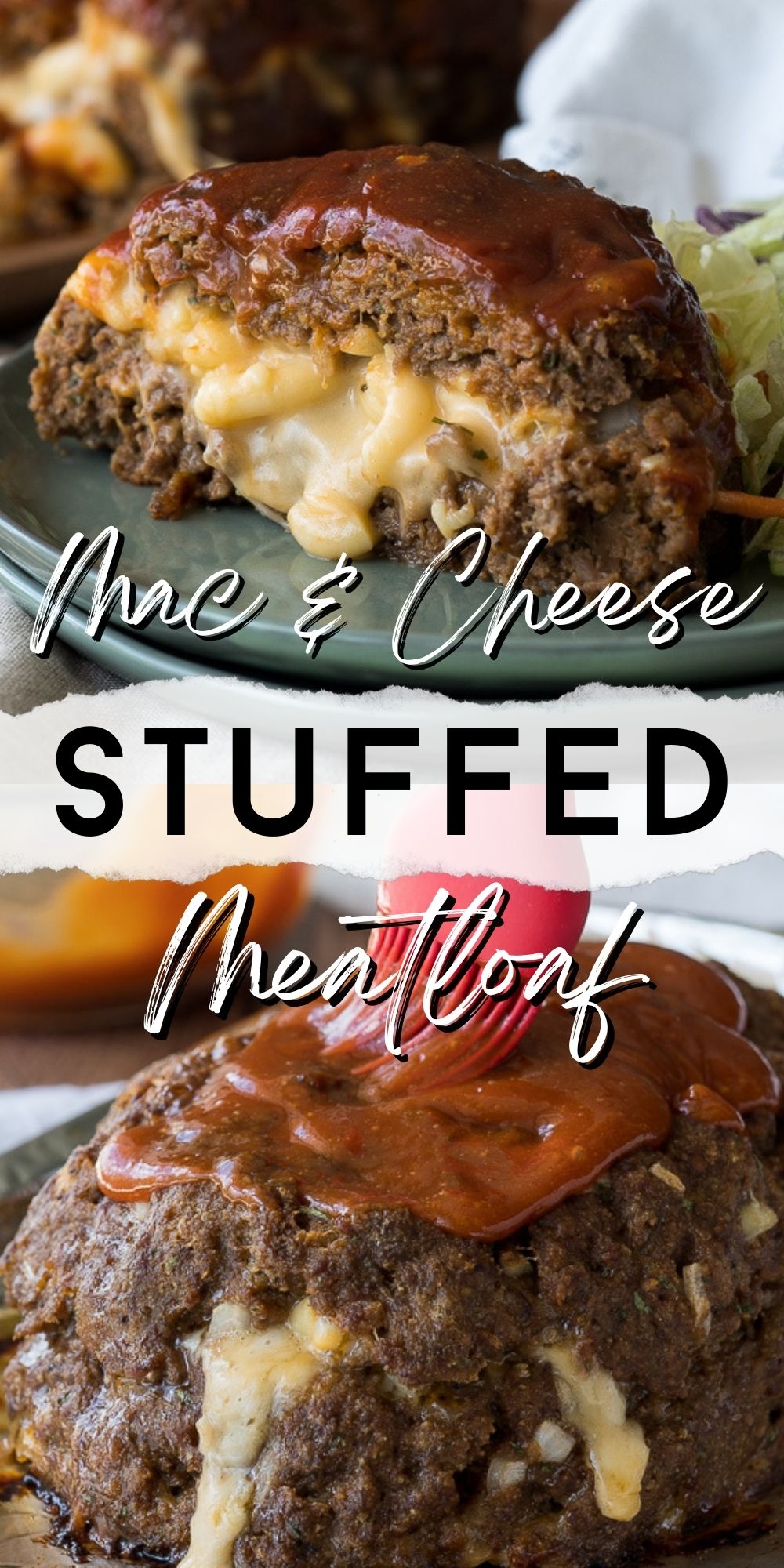 Macaroni Cheese Stuffed Meatloaf I Wash You Dry