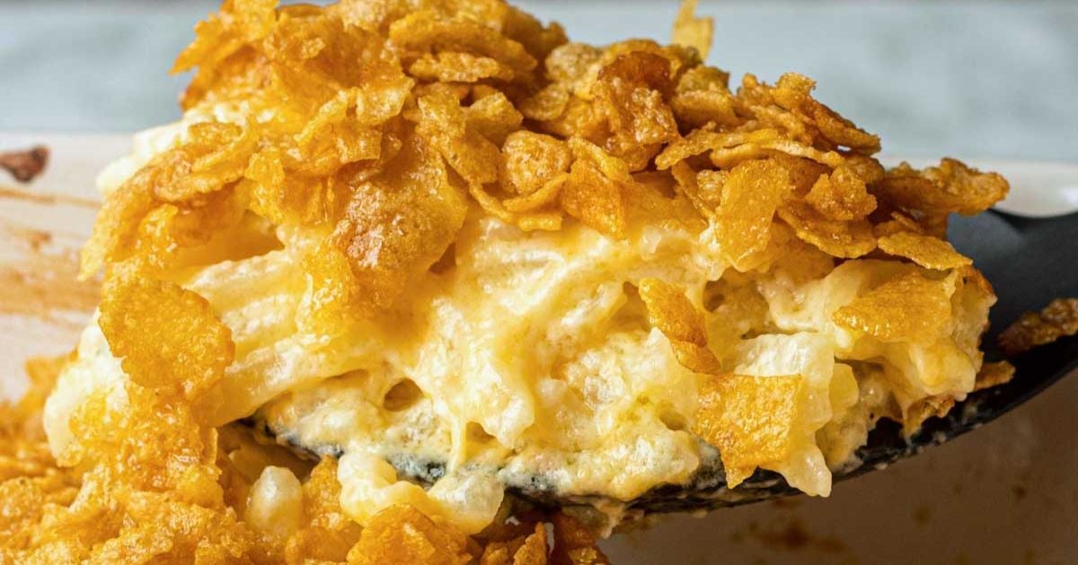 The Best Cheesy Potato Casserole - I Wash You Dry