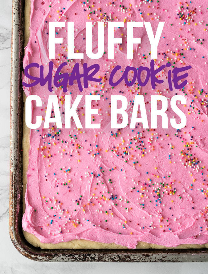 Fluffy Sugar Cookie Bars - I Wash You Dry