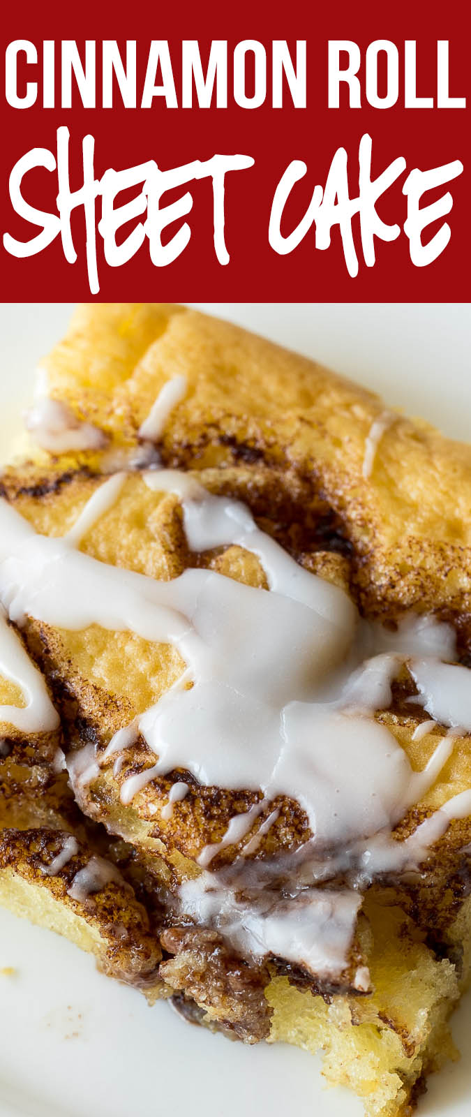 Sheet Pan Cinnamon Roll Cake