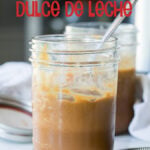 Making Instant Pot Dulce de Leche could not be any easier! Just pour in the sweetened condensed milk and let it cook!