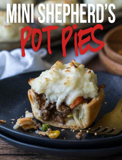 These super easy Mini Shepherd's Pot Pies Recipe is so easy that even your kids could make them!