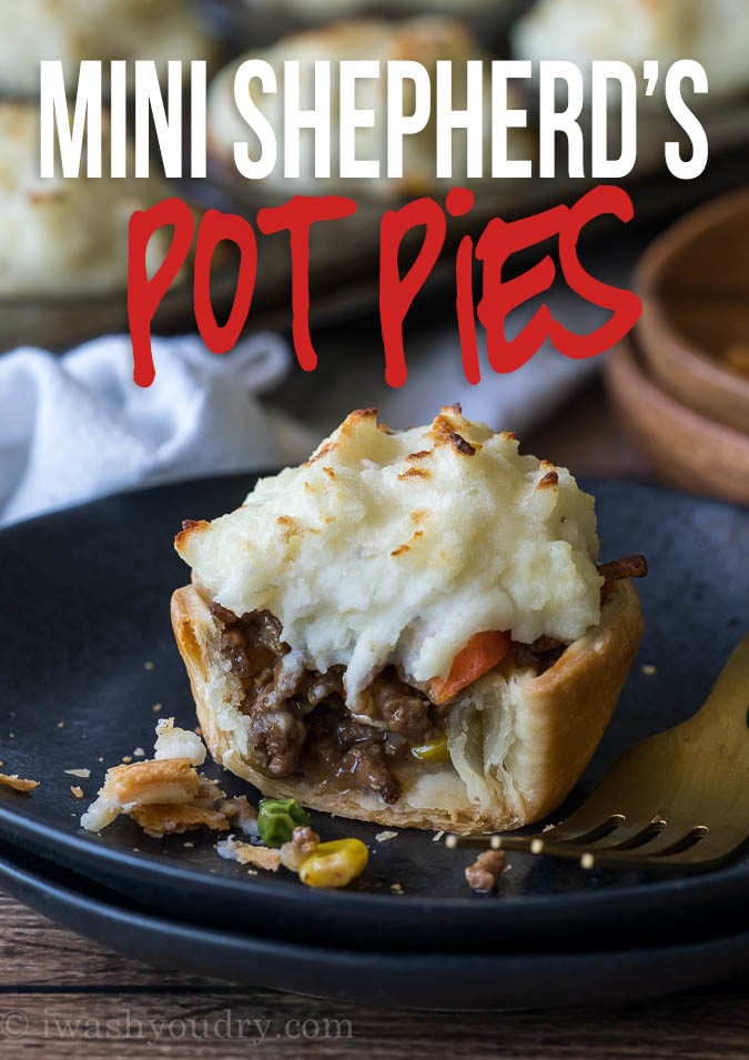 These super easy Mini Shepherd's Pot Pies Recipe is so easy that even your kids could make them! 