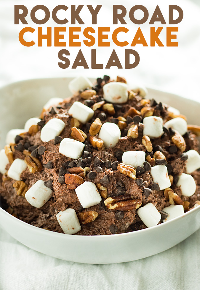 rocky road cheesecake salad