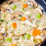 Quick and simple to throw together, this Slow Cooker Chicken and Rice Soup is hearty, tasty, and easily customizable to suit any palate.