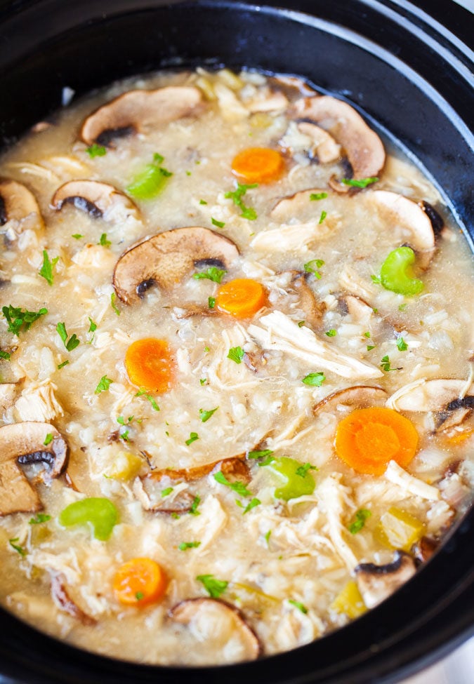 slow cooker chicken thighs cream of mushroom soup