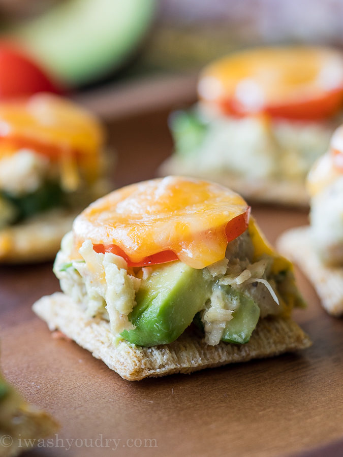 These Avocado Tuna Melt Bites are so irresistible! I couldn't stop eating them!