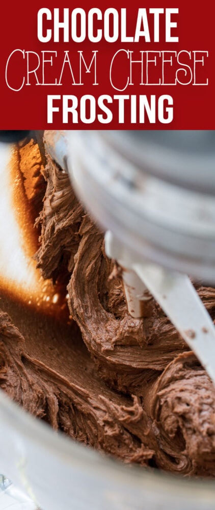 This creamy and fluffy Chocolate Cream Cheese Frosting is so simple and easy to make, you'll never used canned frosting again!