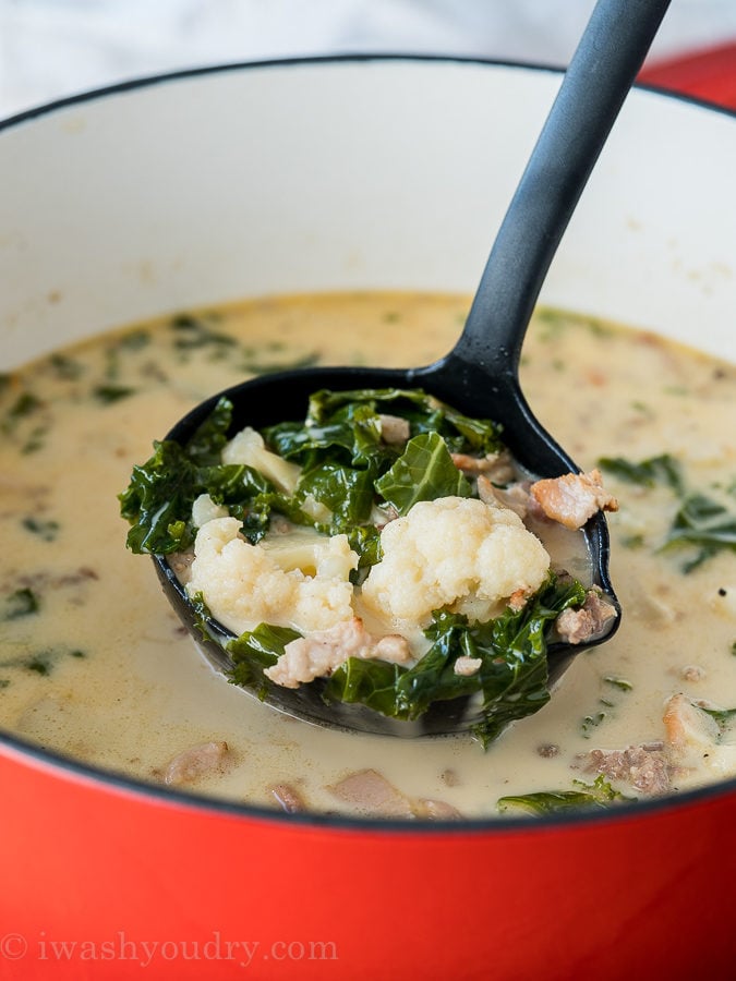 Low Carb Zuppa Toscano Soup - I Wash You Dry