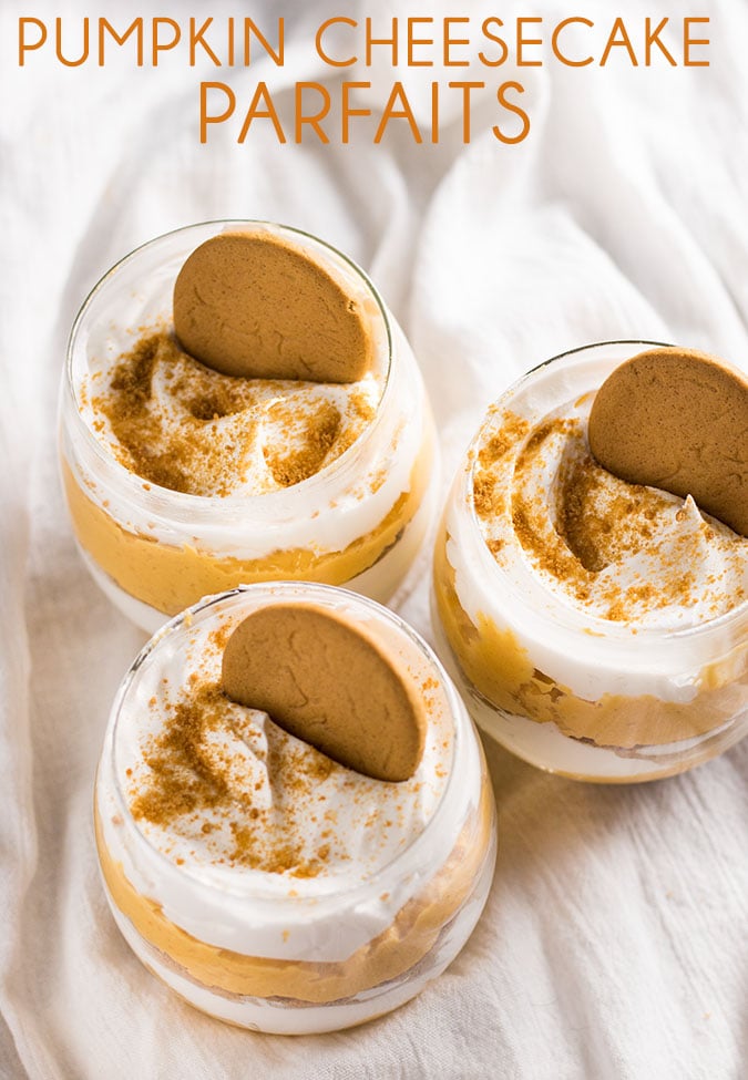 Pumpkin Cheesecake Parfaits - I Wash You Dry